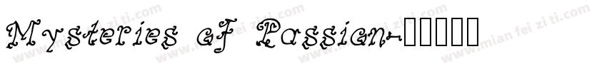 Mysteries of Passion字体转换